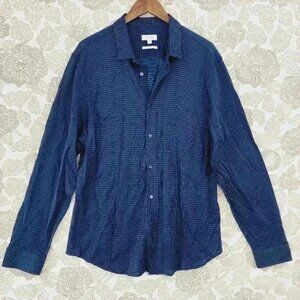 Calvin Klein Slim Fit Button down Long sleeve  Printed Men's Dress Shirt XL